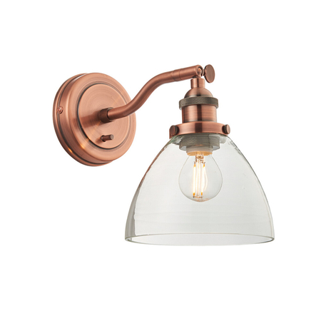 Kinkiet Endon Lighting Hansen 76334 miedziany