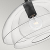 Lampa wisząca / Półplafon Lotus - 1 źródło światła - Czarna Quintiesse QN-LOTUS-P-BLK