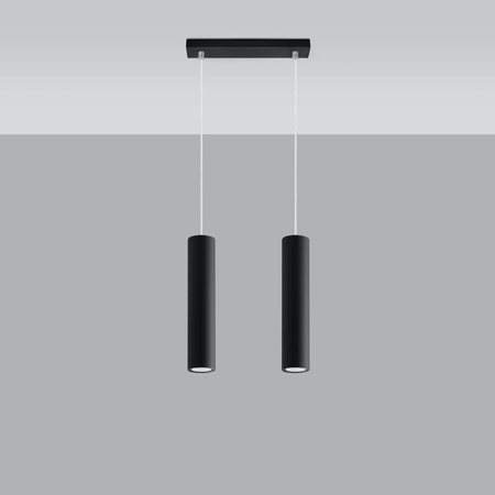 Sollux Lighting Lampa wisząca LAGOS 2 czarny SL.0328