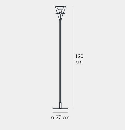 Lampa podłogowa Fontana Arte F330025150TCNE Flûte