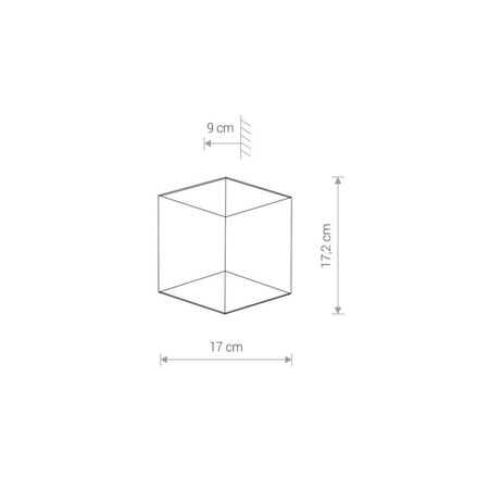 Kinkiet zewnętrzny Nowodvorski 8141 Triangles LED black-gold