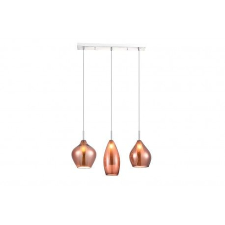 Lampa wisząca Azzardo AZ3078 Amber Milano 3 copper