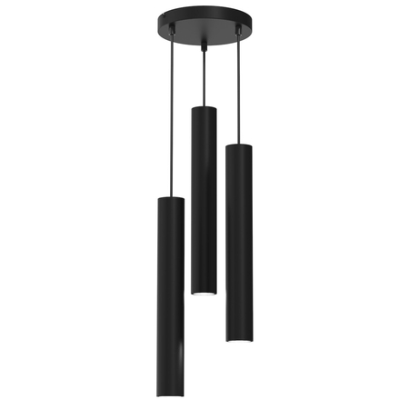Milagro Lampa wisząca HUDSON BLACK 3xGU10 MLP8793 CZARNY
