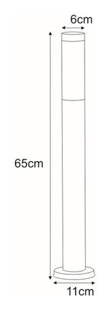 Lampa zewnętrzna ANICA Kaja K-LP231-650 chrom