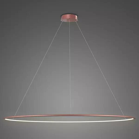 Lampa wisząca Ledowe Okręgi No.1 230cm 3k Różowe Złoto