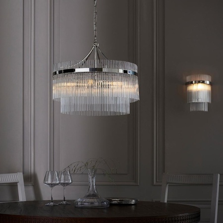 Lampa wisząca Endon Lighting Marietta 104112 nikiel