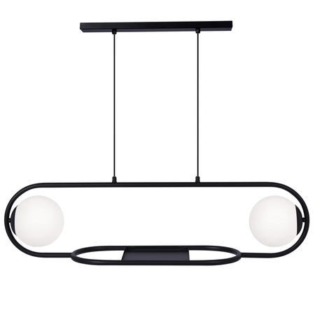 Lampa wisząca FINESTRA Kaja K-4961 biały/czarny