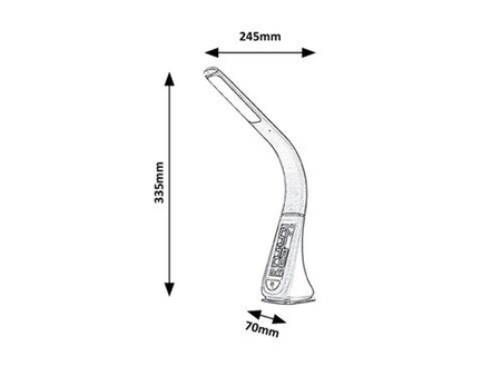 Lampa stołowa Rabalux Lionel 3517 czarny