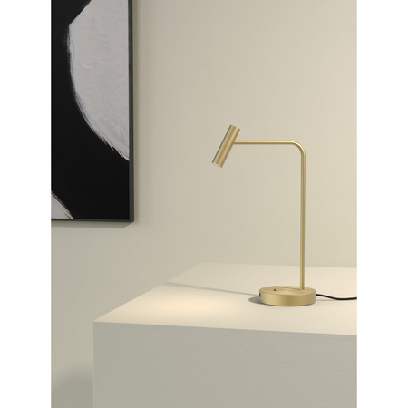 Lampa stołowa Astro Enna Desk USB C 1058214 Matowy Złoty