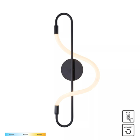 Kinkiet Zuma Line 20006WB-BK BALBO KINKIET CZARNY/BLACK