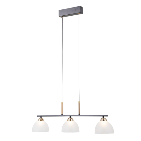 Lampa wisząca Italux Montiela PND-34374-3-BK Czarny mat, złoty