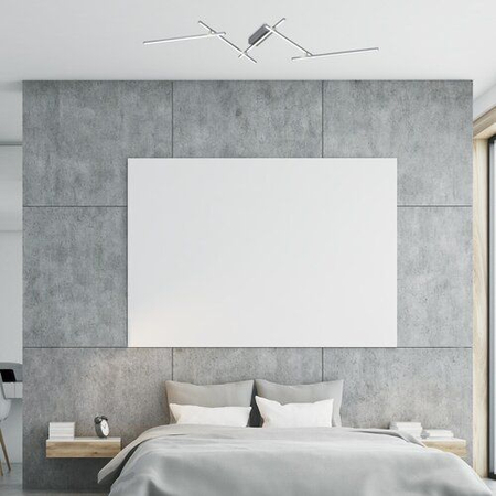 Lampa sufitowa Rabalux Negan 71020 srebrny