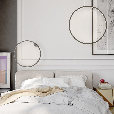 Light Prestige Lampa wisząca Mirror S czarna IP44 LED CCT LP-999/1P S BK CCT