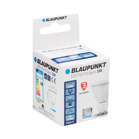 Zestaw 10 sztuk - Blaupunkt Żarówki LED GU10 5W barwa biała ciepła