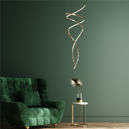 Lampa wisząca Zuma Line MD3127-2M-3GT COCO LAMPA WISZĄCA ZŁOTA/GOLD