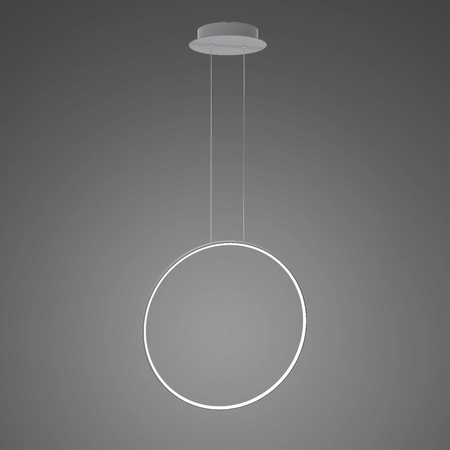 Lampa wisząca Ledowe Okręgi No.1 X 60cm3k srebrna ściemnialna