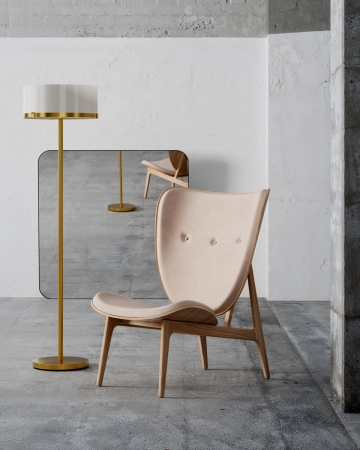 Lampa podłogowa By Rydens Marcel 150 cm miedziany/biały