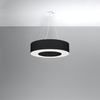 Sollux Lighting Żyrandol SATURNO 70 czarny SL.0752