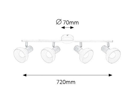 Oczko Rabalux Holly 5947 biały