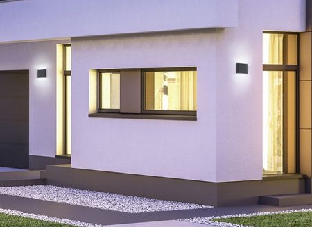 Kinkiet zewnętrzny Trio 227560242 grafitowy