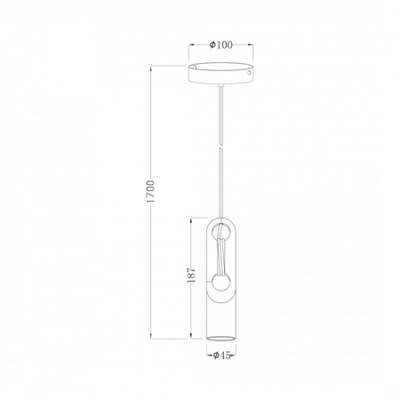 Lampa wisząca Zuma Line Wickle Pendant PL-15102-GD