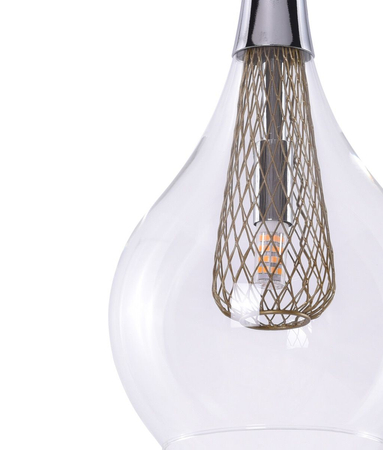 Lampa wisząca ELEKTRA 1 Azzardo AZ1687 miedziany