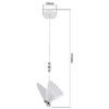 Light Prestige Lampa wisząca Mariposa 1 srebrna LED CCT LP-1715/1P CH