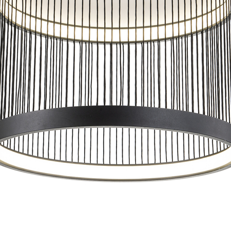 Milagro Lampa sufitowa Guarda 43W LED śr. 51cm ML0528 CZARNY