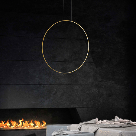 Light Prestige Lampa wisząca Mirror S złota IP44 LED CCT LP-999/1P S GD CCT