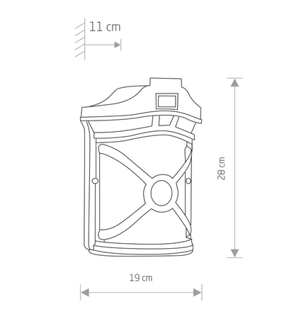Kinkiet zewnętrzny Nowodvorski 4687 Don S