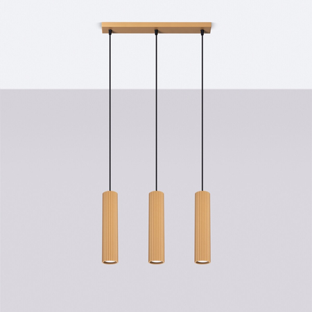Sollux Lighting Lampa wisząca KARBON 3L złoty SL.1556