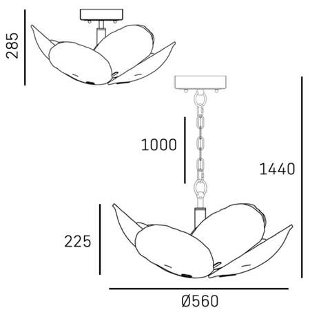 Cosmo Light Lampa wisząca WELLINGTON P06333BR