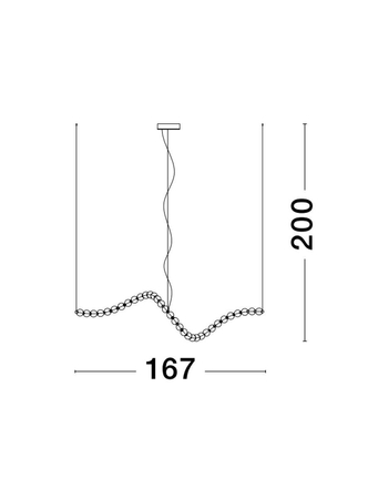 Lampa wisząca Luces Exclusivas MOCA srebrny LE42745