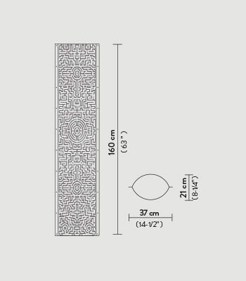 Lampa podłogowa Slamp TUB93PTU0004_LOV Love Peace Joy