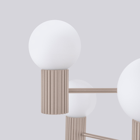 Sollux Lighting Żyrandol HALO 6 taupe SL.1836