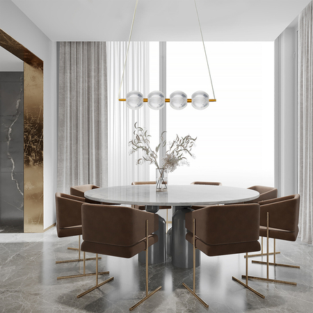 Light Prestige Lampa wisząca Brillant 4 złota LED CCT LP-3303/4L GD