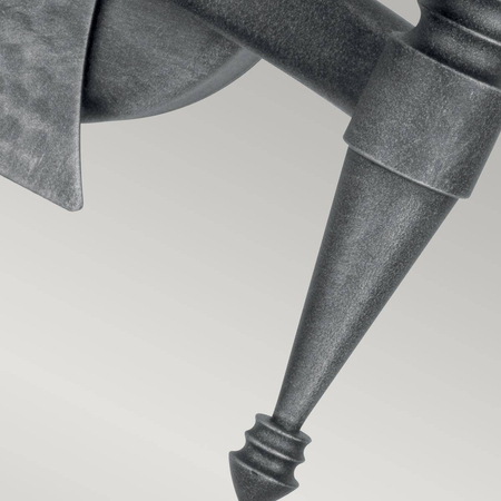 Kinkiet Elstead Lighting Saxon patyna SAX2-BLK-SIL