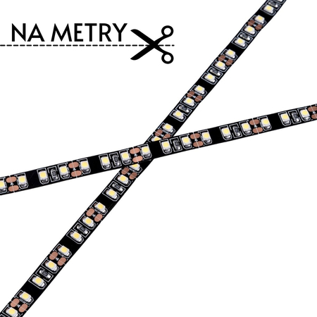 Taśma LED Greenie 120x3528SMD 9,6W/m Czarne PCB CW Rolka 1m