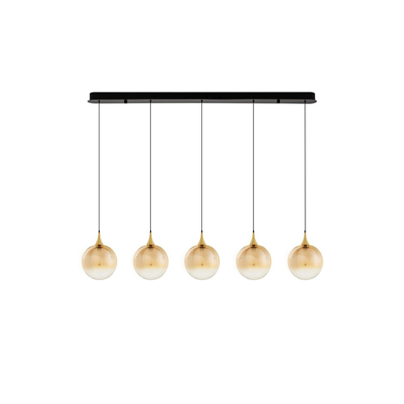 Lampa wisząca Luces Exclusivas LURVELA LE45135 złoty i odcienie złota, czarny