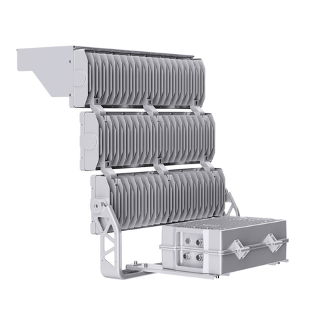 Wysokomasztowa lampa LED Greenie Mastray P50 1500W 170lm/W do precyzyjnego oświetlenia dużych powierzchni 5000K