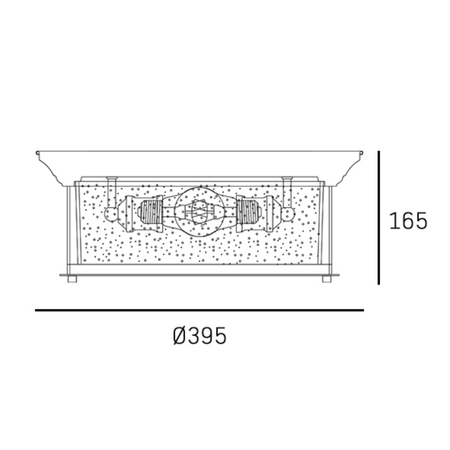 Cosmo Light Plafon WARWICK C03323BR