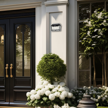 Eko-Light Kinkiet Solarny Filo Potrójny 3000K EKO0727 CZARNY