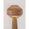 Lampa podłogowa Luces Exclusivas OVELRIA LE45355 drewno jasne i ciemne, czerwony
