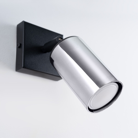 Sollux Lighting Kinkiet WINX czarny/chrom SL.1366