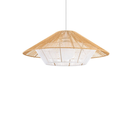 Lampa wisząca Nowodvorski JAPANDI S 11156 Naturalne drewno Biały