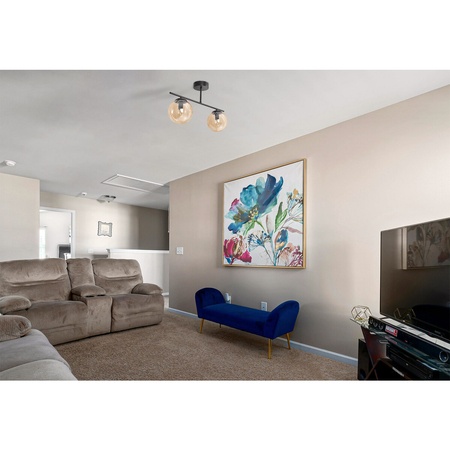 Lampa sufitowa Kaja DELTA K-5163 czarny, bursztynowy