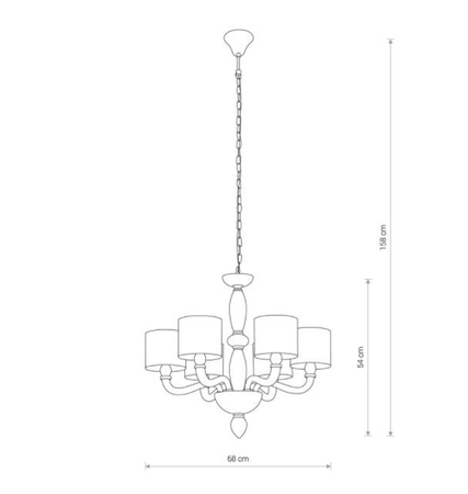 Lampa wisząca Nowodvorski 8156 Newport VI