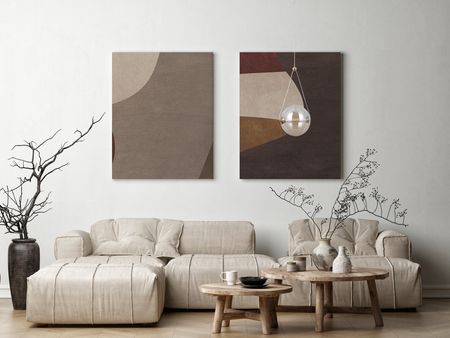 Lampa wisząca Italux Rastia PND-34361-M-HBR-AMB złoty