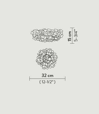 Lampa sufitowa Slamp CLIZIA - MAMA NON MAMA GOLD MINI CLICS00GNM00000000EU złoty