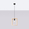 Sollux Lighting Lampa wisząca ARIES naturalne drewno SL.1310